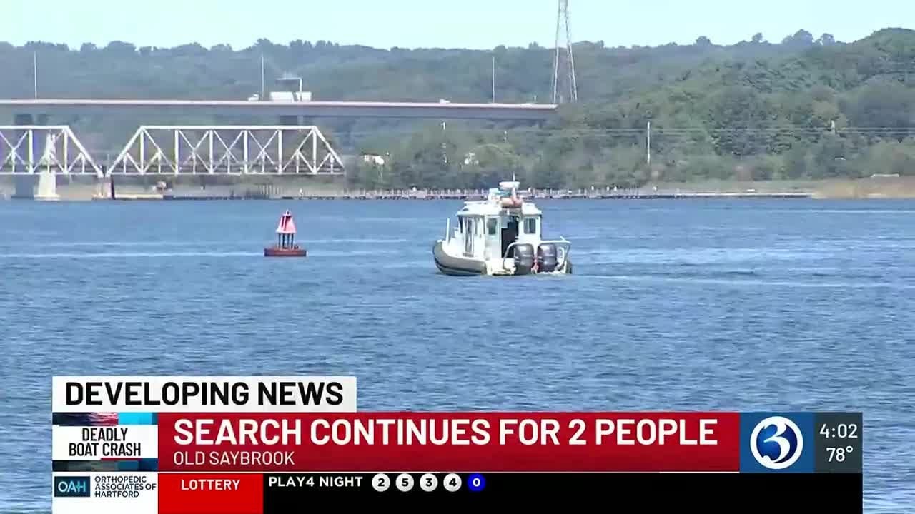 Search for missing boaters continues for a second day - YouTube