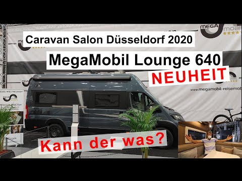 MegaMobil Lounge 640 Premium Line, NEUHEIT, Hecksitzgruppe, Hubbett, Caravan Salon Düsseldorf 2020