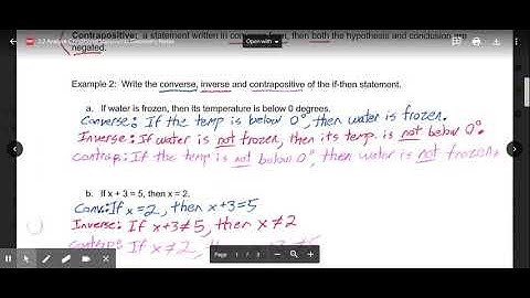 2.2 Analyze Conditional Statements Video Lesson Geometry
