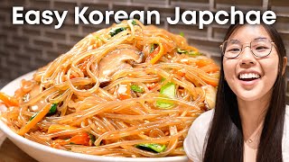 15-Minute Korean Japchae 🔥 (Asian Plant-Based Glass Noodles)