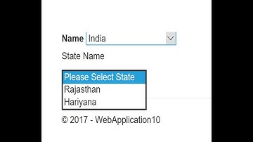 Cascade DropdownList (Select List)  in ASP.NET Core Part-2