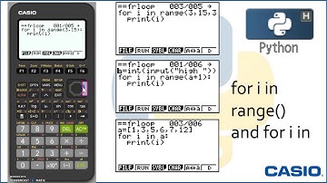 Python™ Video 7: For i in and For i in range () Command
