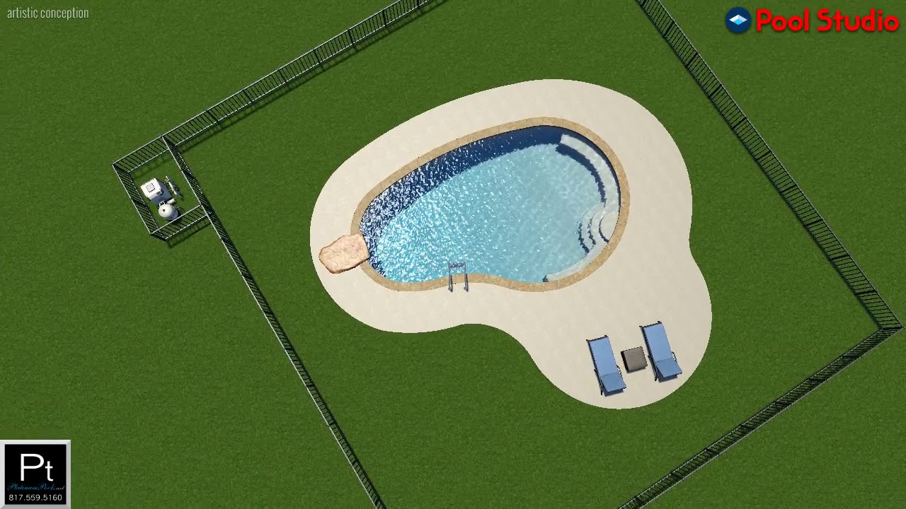 Computer Generated Pool Layout Design Software Pool Studio - 3D Swimming Pool Design Software - YouTube