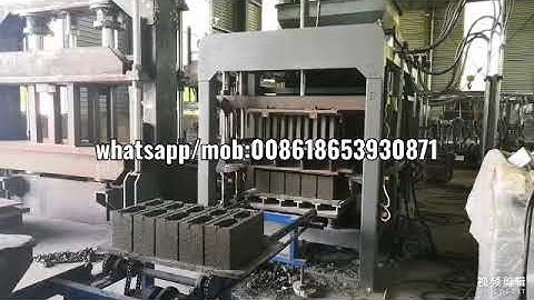 Siemens PLC controller  full automatic cement brick block machine tested video