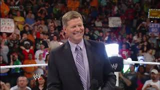 Brock Lesnar & Triple H & John Laurinaitis Segment Raw April 30 2012 Part 1