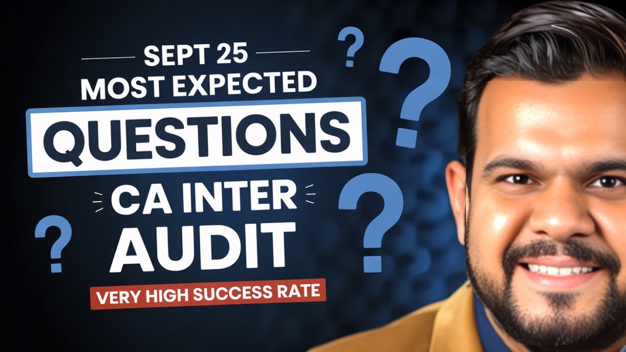 The Most Important CA Inter Audit Questions! - YouTube
