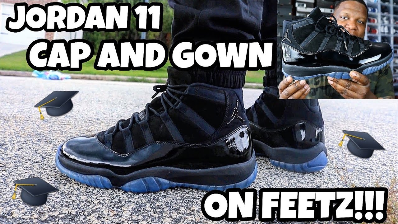 THESE ARE FRESH!!! JORDAN 11 CAP AND GOWN/PROM NIGHT ON FEET REVIEW!!! -  YouTube