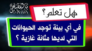 في أي بيئة توجد الحيوانات التي لديها مثانة غازية؟ اضف الى معلوماتك - بالمختصر المفيد