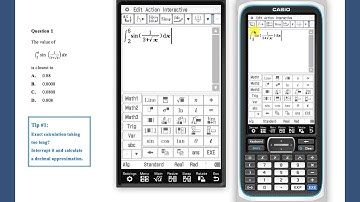 ClassPad Exam Tips 1 - Interrupt Exact Calculation and calculate a decimal approximation