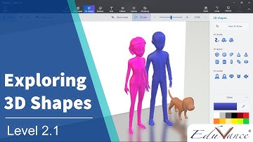 Level 2.1 Creating 3D Shapes with Paint 3D | 3D Modelling