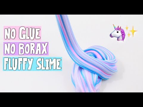 No Glue No Borax Fluffy Slime Diy How To Make Slime Without Borax
