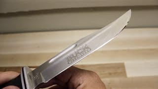 145] How to Sharpen the Buck Knives 110 Knife on the Wicked Edge 