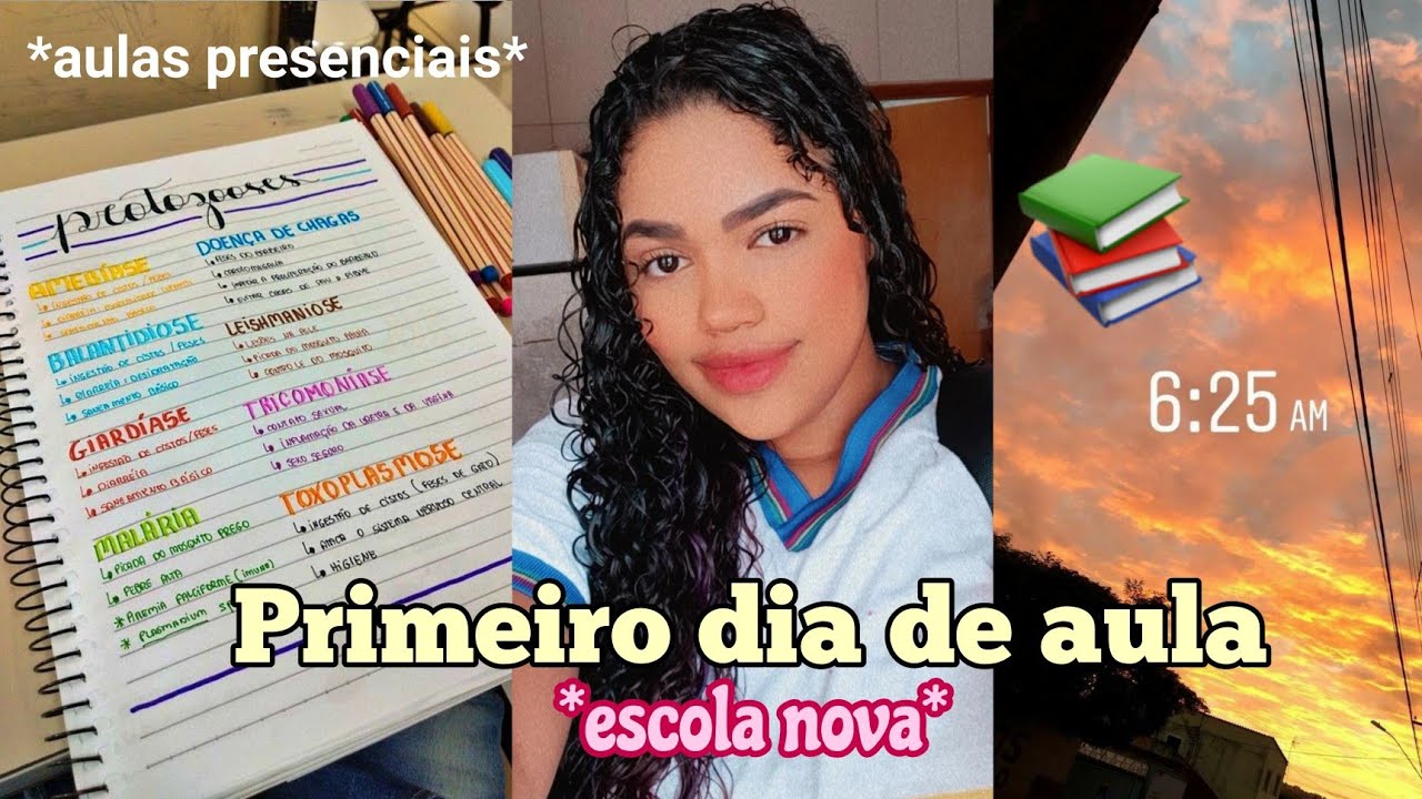 PRIMEIRO DIA DE AULA NA ESCOLA NOVA *📚🏁| *aulas presenciais* - YouTube