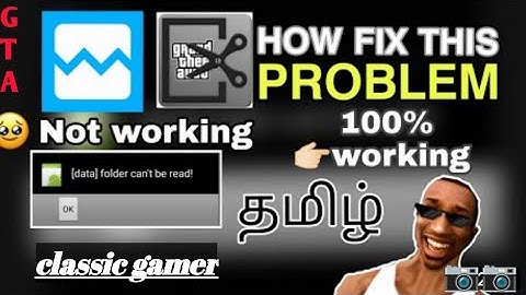 How to fix data in Android 11,12 imgtool Gta SanAndreas mod Tamil | Classic Gamer |#gta #android#ttf