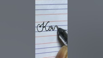 Kiran - beautiful name write in cursive writing | how to write in cursive | cursive writing |