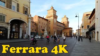 Ferrara, Italy Walking tour [4K]. Full version.