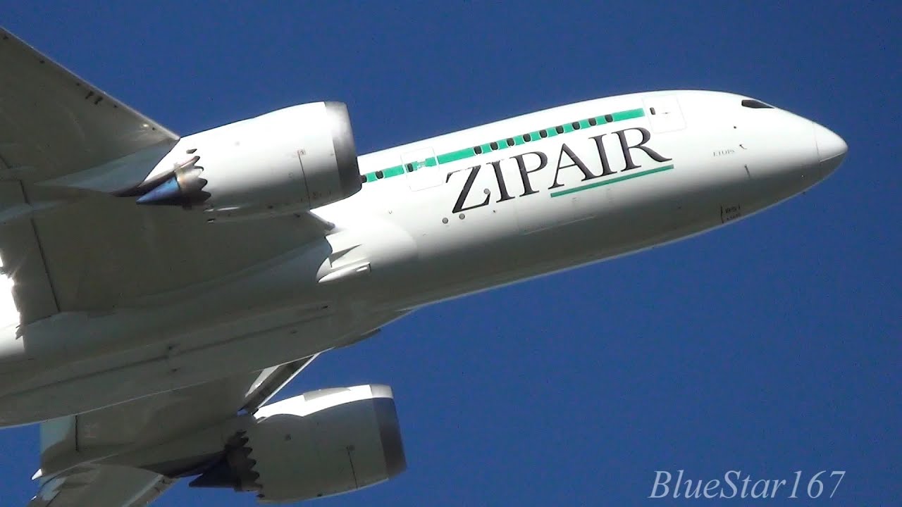 Zipair Boeing 787-8 (JA851J) takeoff from NRT/RJAA (Tokyo