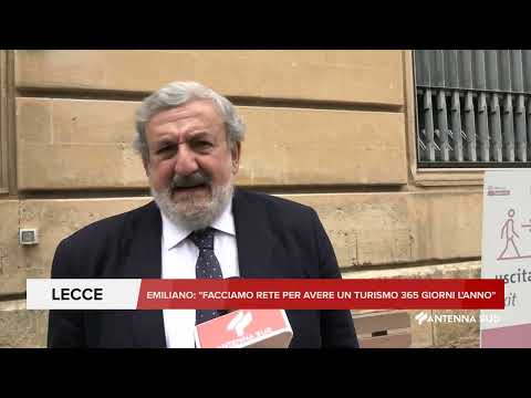 06 Maggio 2022   Lecce   Emiliano dice di far rete per avere 365 giorni di Turismo