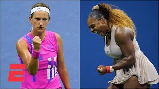 Victoria azarenka comes back to defeat serena williams, 1-6, 6-3, and
advance the us open final face naomi osaka. #usopen #tennis
✔️subscribe e...