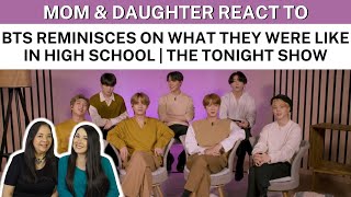REACTION VIDEO | BTS Reminisces on What They Were Like in High School The Tonight Show Jimmy Fallon
