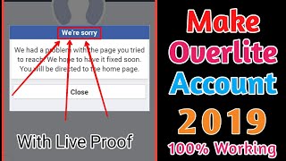 How to make Overlite fb account || Overlite Symbol || Technology Rk || 2020 . screenshot 3