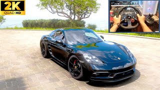 Porsche 718 Cayman 860HP | Forza Horizon 5 | Steering Wheel Gameplay