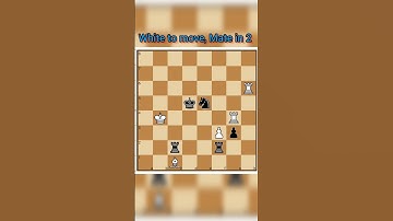 ||Mate in 2|| #shorts #chess  #checkmate #learnchess  #tactics   #chessforbeginners #chessmatetricks