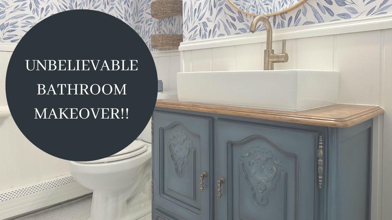 Unbelievable Bathroom Makeover Designer Bathroom Makeover YouTube