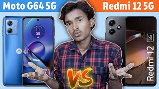 Moto G64 5G vs Redmi 12 5G - Which Is Best For You ?