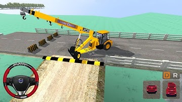 Speed Breaker Map in Bus Simulator Indonesia - JCB CRANE Mod For Bussid Android Games - Mobile Game 