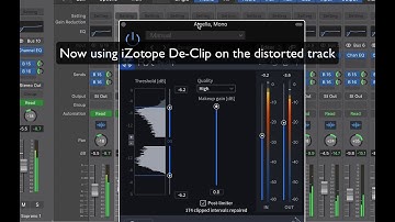How to repair distorted sung vocals with iZotope De-Clip