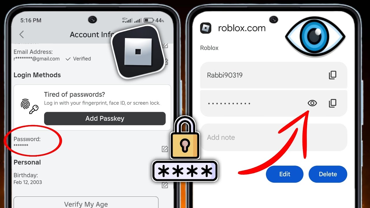 How To See Your Roblox Password 2025 | Check Current Roblox Password - YouTube