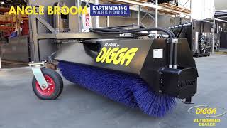 Digga Angle Broom - Earthmoving Warehouse