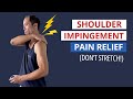 Shoulder impingement pain relief in 5 minutes faster than tylenol