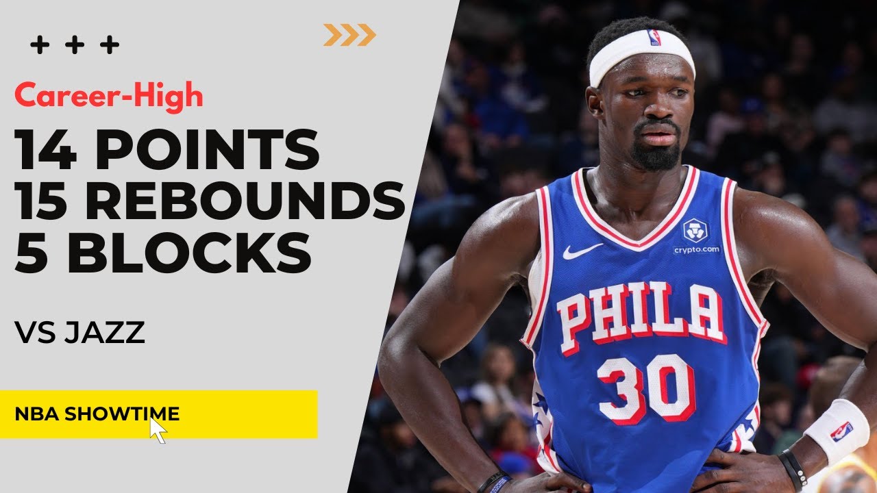 Adem Bona CAREER-HIGH 14 Points, 15 Rebs, 5 Blocks vs Jazz - Mar 9, 2025 I 2024/25 season