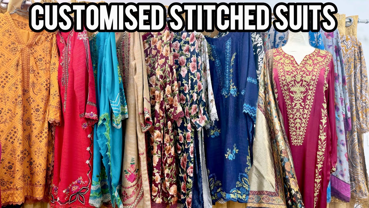 Customised stitching with bareeze khaas | Branded designs stitched dresses | Ready to wear suit 