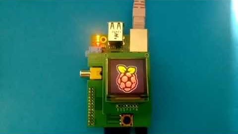 Colour OLED On the Raspberry Pi - .Gif