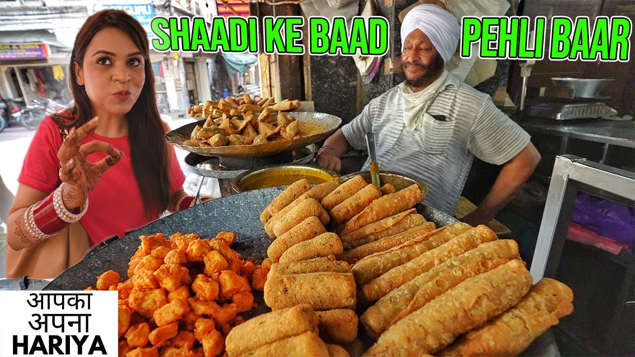 ⁣Amritsar Street Food with Choodewali Sonam | Indian Street Food **Shaadi ke Baad 1st Video