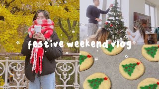 weekend vlog🎄 getting ready for the holidays, decorating, watching anime