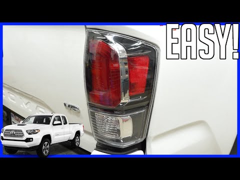 How to Replace Tail and Reverse Light Bulbs and Lens Toyota Tacoma 2016–2023 | EASY!