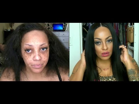 Before & After BEAUTY ON A BUDGET MAKEUP TUTORIAL Full & - YouTube