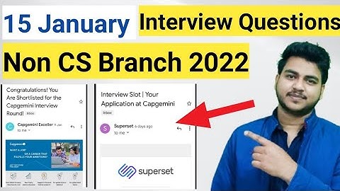 Latest Capgemini Non CS Branch Interview Experience | Interview Question| Capgemini Superset |