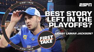 The Detroit Lions' run? Lamar Jackson? First Take debates the BEST STORY left in the NFL playoffs 🏈