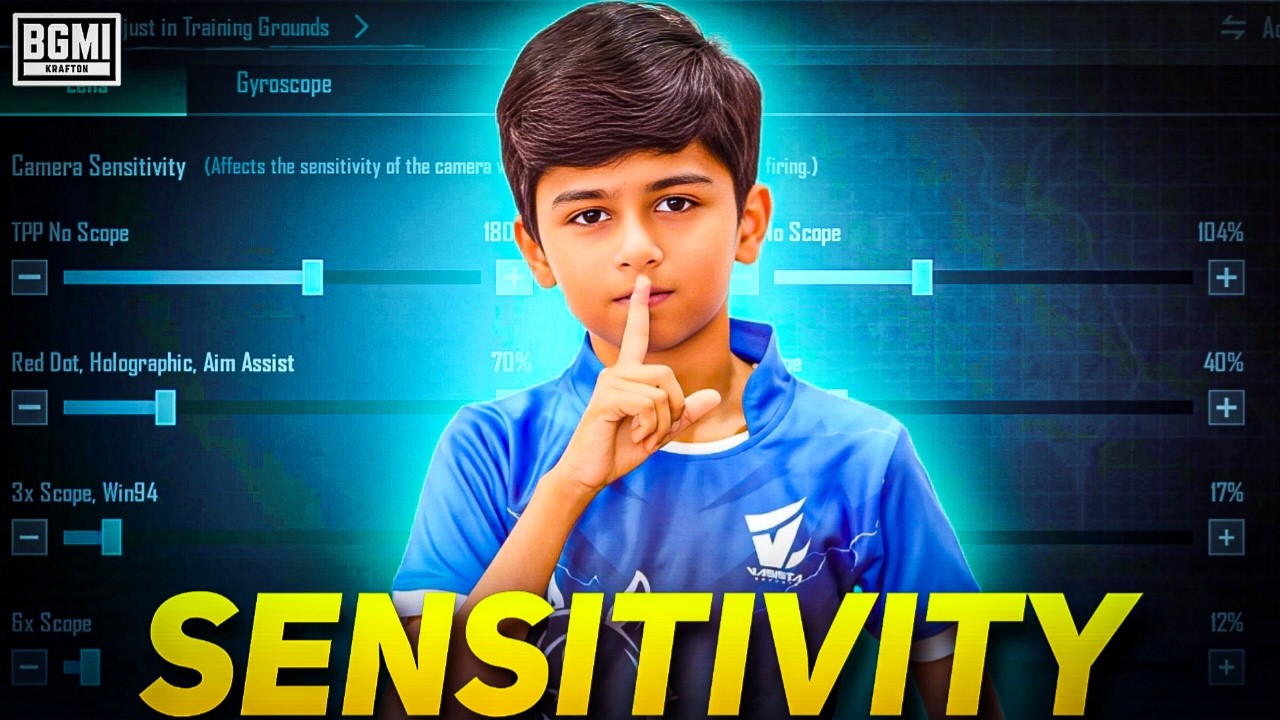 🔥Best BGMI Sensitivity Settings for Zero Recoil | 4 Finger + Gyro God Settings 2025 & 26 #bgmi #pubg