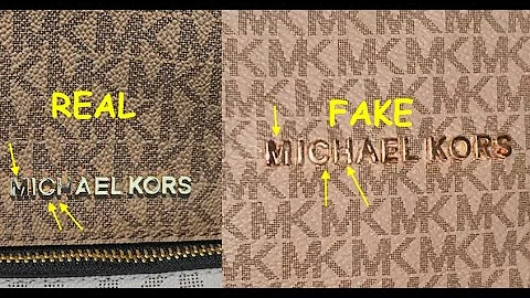 Michael Kors backpack real vs fake. How to spot fake Michael Kors bags and backpacks