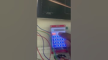 Using touch number pad on tft display module #arduinoproject #esp32project