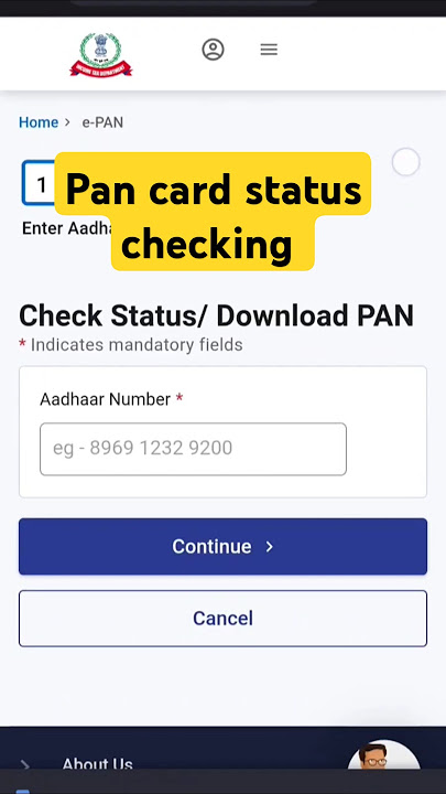 Check e pan card status #pancard pancard staus check | #viralshort #techwithnellaiponnu
