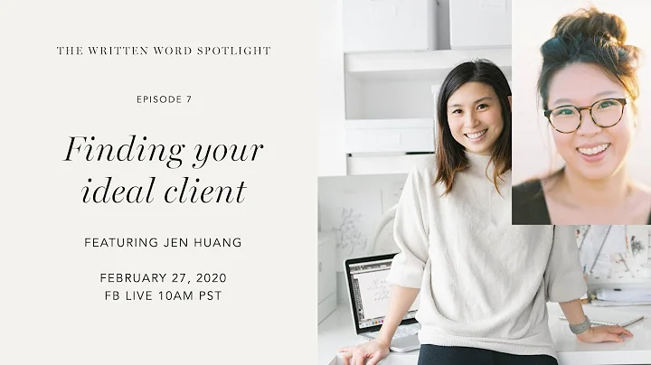 Finding your ideal client with Jen Huang Photograp...