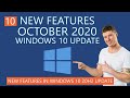 10 New Features in October 2020 Update | Windows 10 20H2