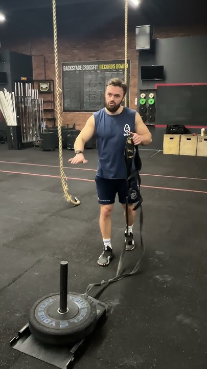 ТЯГА САНЕЙ СПИНОЙ ВПЕРЕД #crossfit #workout #fitness #gym #training # ...